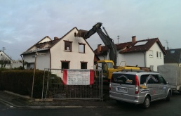Abbruch Einfamilienhaus in Dreieich